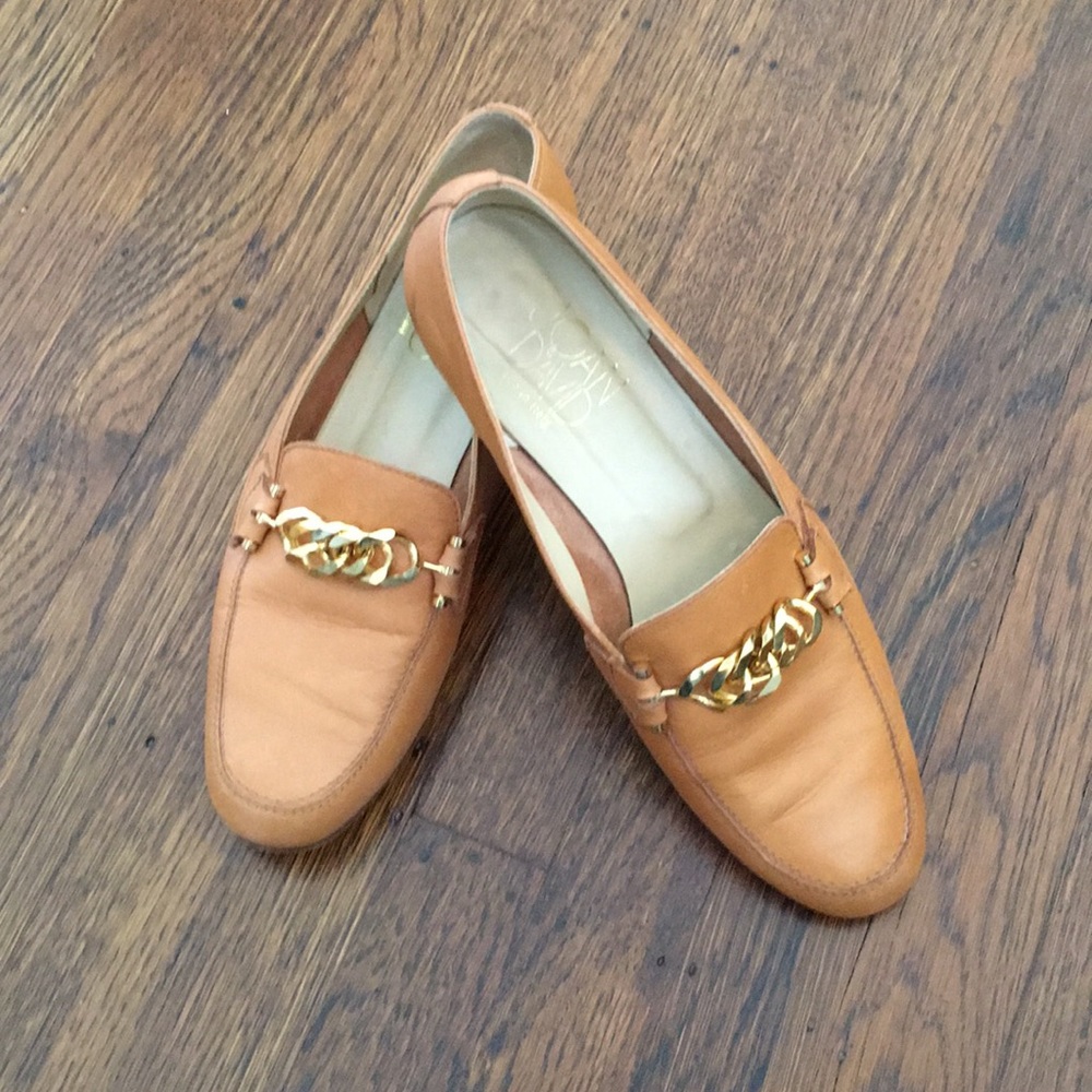 Tan Joan and David loafers size 39